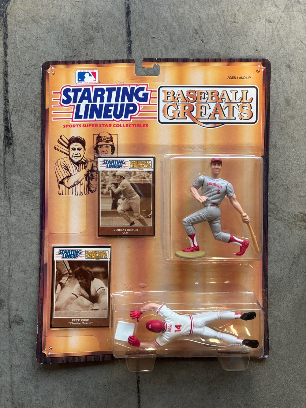 MLB Starting Lineup Baseball Greats Red & Gray Player Set
